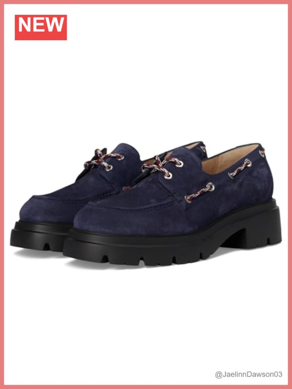 Stuart Weitzman Hudson Mocc Leather Lace-Up Loafers Slip-On